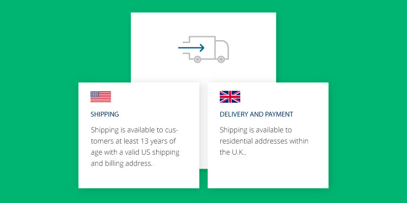 ecommerce localization delivery details