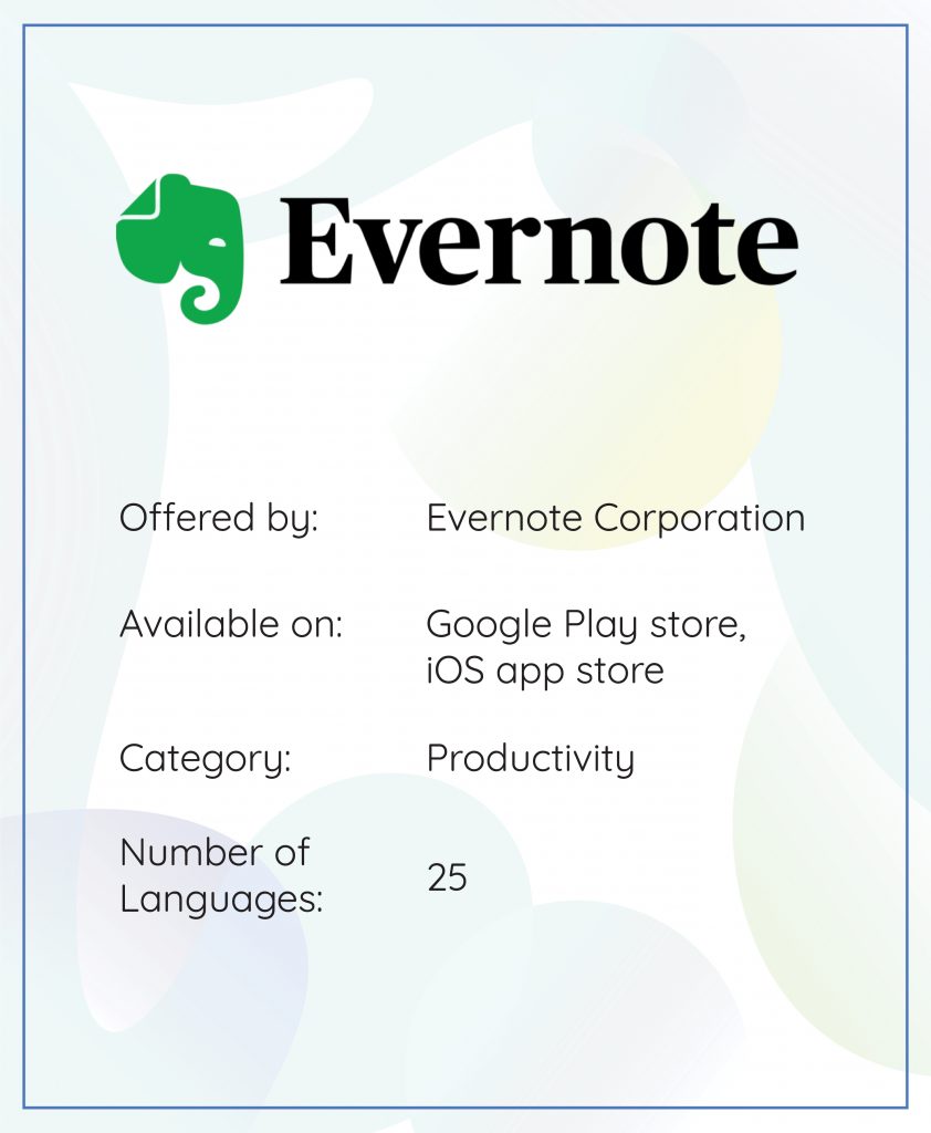 App localization Evernote