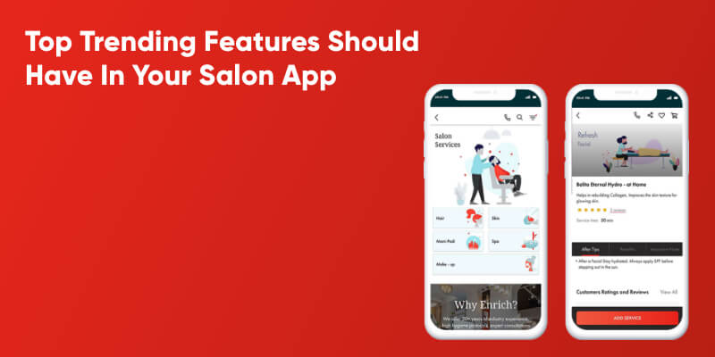 features of salon app