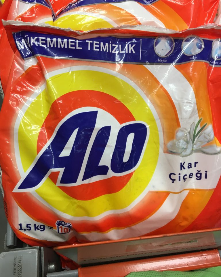 Tide Detergent packaging for Turkey