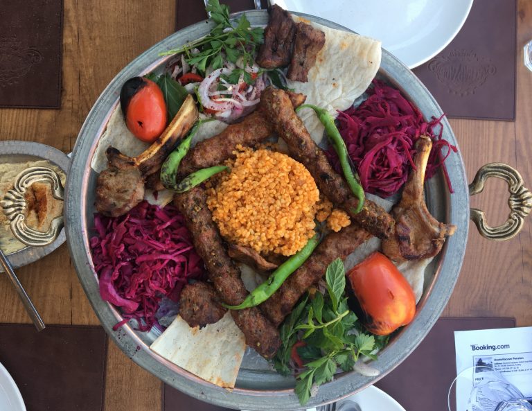 Turkish kebab platter