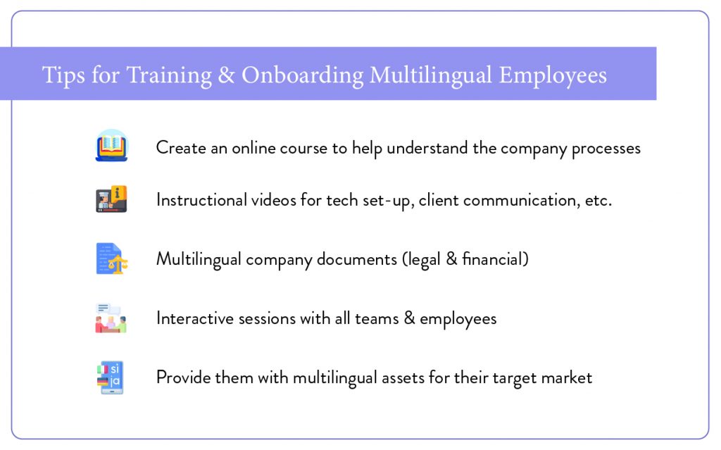 Tips for training & onboarding multilingual employees