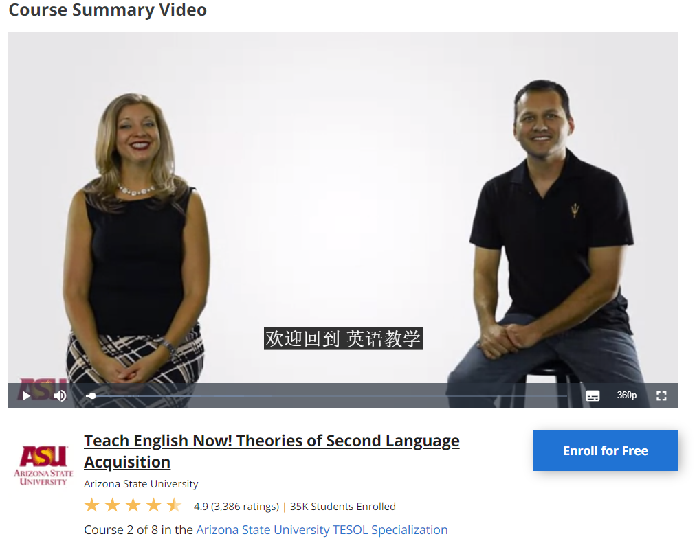 Multilingual subtitles for online video courses