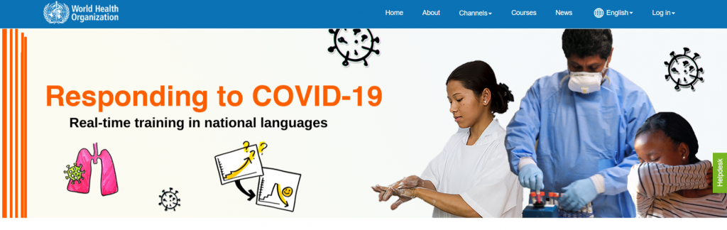 WHO multilingual COVID-19 training courses